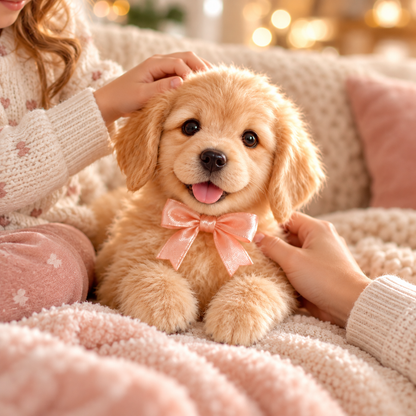 🐶🎄 BEST SALE 🎁 Adorable Lifelike Robot Golden Retriever Puppy ✨❤️