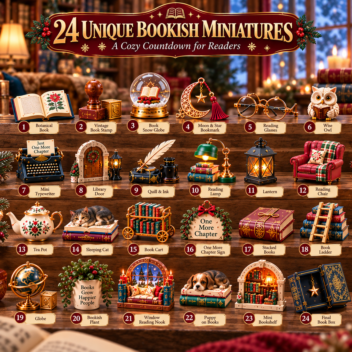 24 Nights of Bookish Joy — A Cozy Countdown for Reader
