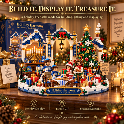 🎄🕎 Last Day 50% OFF 🔥 Holiday Harmony Christmas & Hanukkah Building Block Set