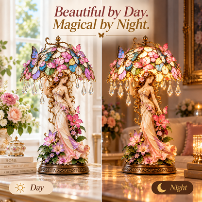 🔥 Last Day 49% OFF🦋 Butterfly Blossom Glow – Illuminated Floral Fairy Table Lamp