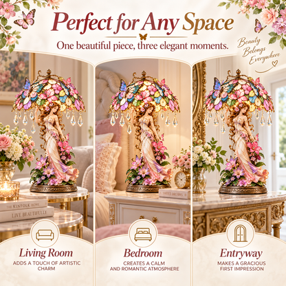 🔥 Last Day 49% OFF🦋 Butterfly Blossom Glow – Illuminated Floral Fairy Table Lamp