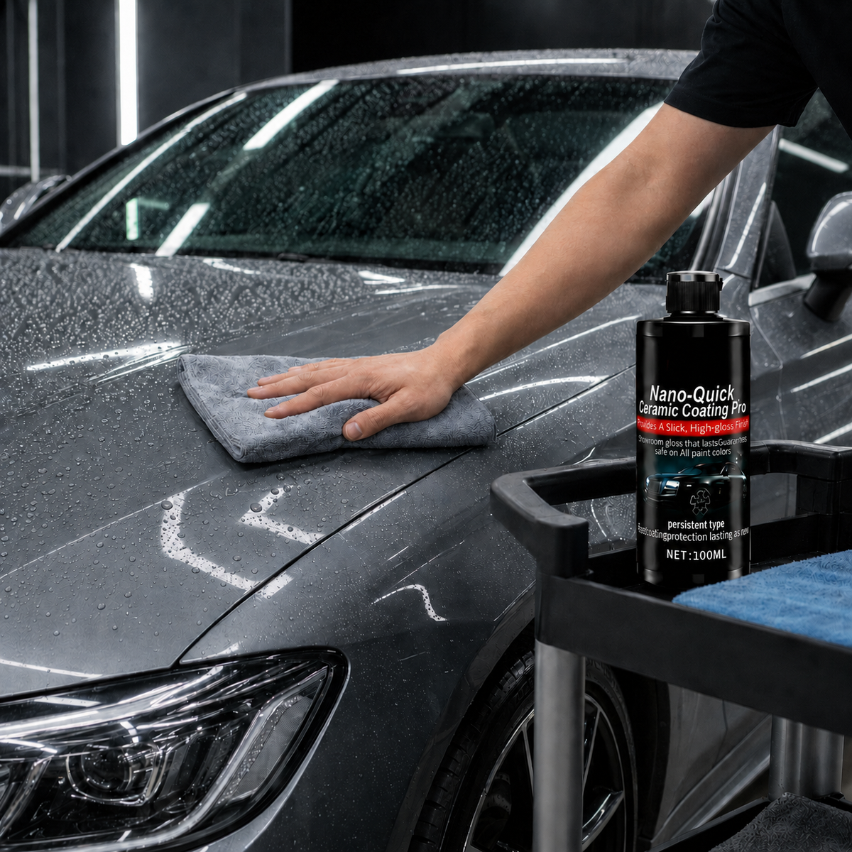 Nano Ceramic Coating Liquid for Cars – High-Gloss Paint Finish