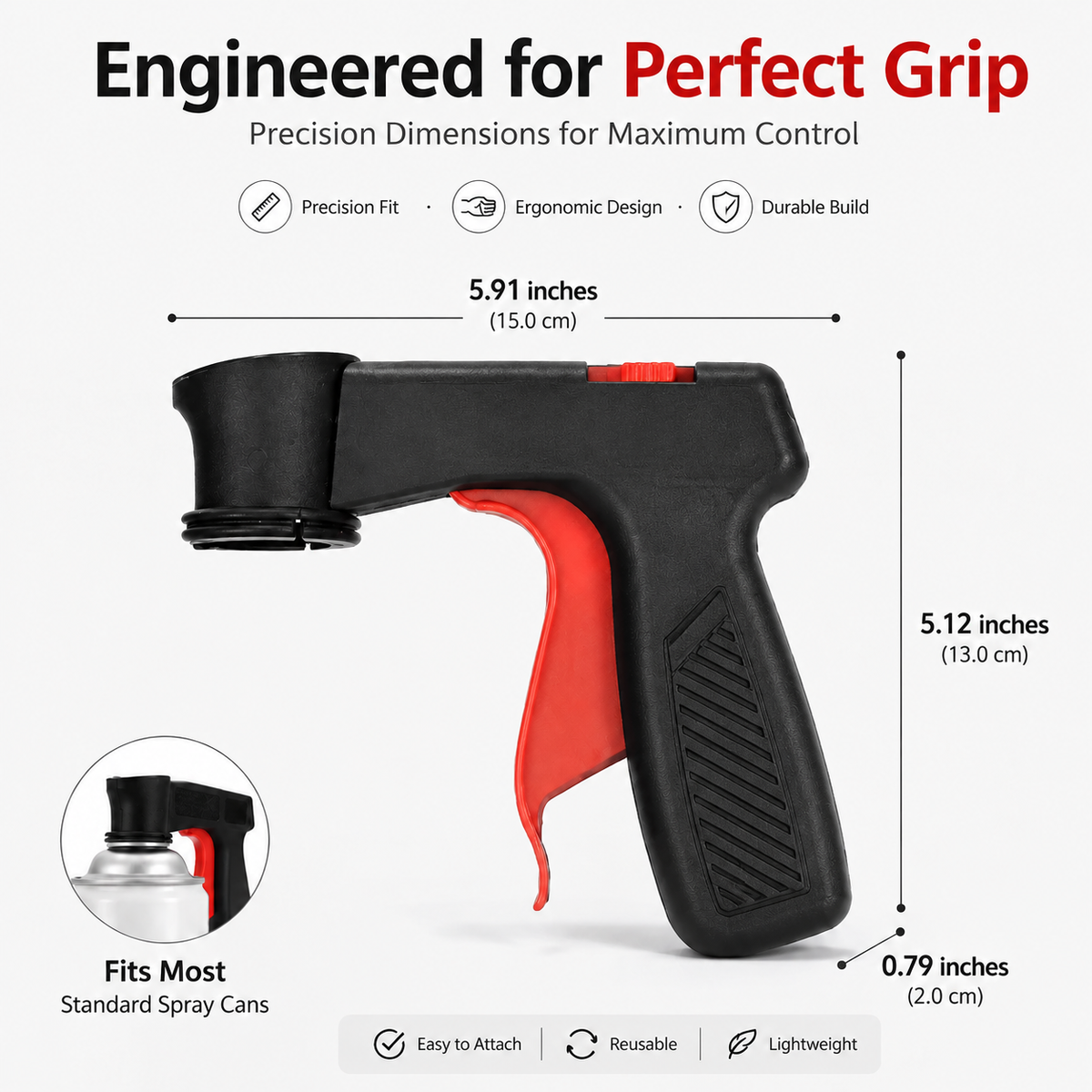 🎨 Clip-On Spray Can Trigger Handle | Comfortable Grip for DIY Painting