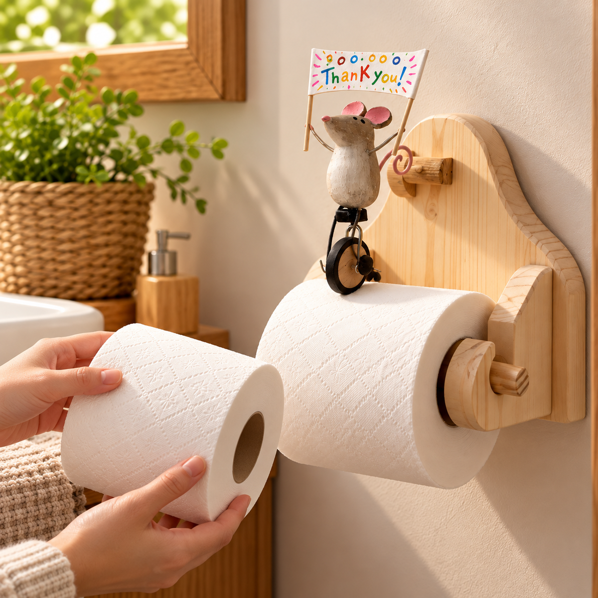 🐸 Creative Animal Toilet Paper Holder