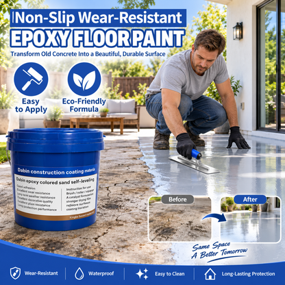 ✨ High-Gloss Self-Leveling Epoxy Floor Coating – Transform Garages, Basements, Courtyard & Workshops