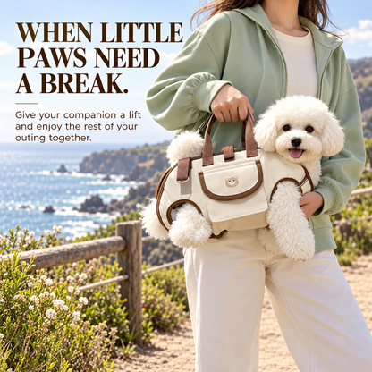 🐾 Portable Breathable Pet Carrier Sling & Bag - Hands-Free Puppy Pouch