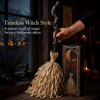 🎃🧹 Magical Moving Witch Broom – Spooky Lights, Sounds & Motion! 👻✨