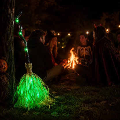 🎃🧹 Magical Moving Witch Broom – Spooky Lights, Sounds & Motion! 👻✨