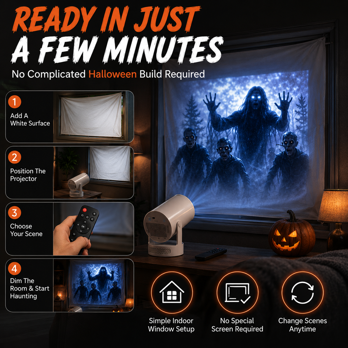 🎃Halloween window projector