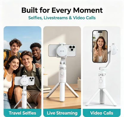 📽️Zoomable Magnetic Palm Grip | Selfie Stick & Tripod