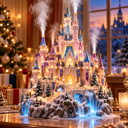 🔥Last day 50% OFF🏰 Fairytale Castle Humidifier – Glowing Mist Fantasy Decor ✨