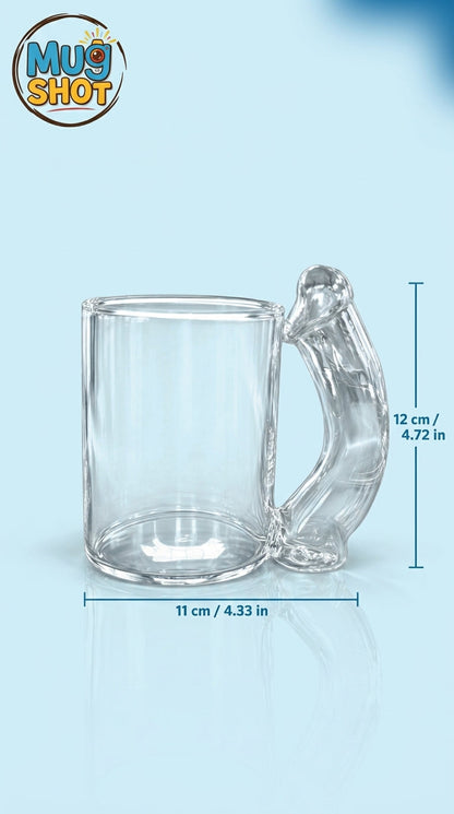 Mug Shot Hilarious Gag Gift Glass Beer & Coffee Mug
