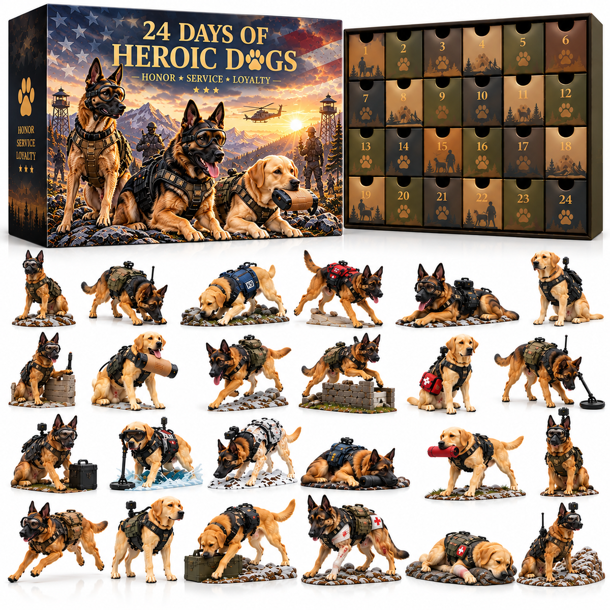 🐕🎖️2026 Military Working Dogs Advent Calendar – 24 Days of Courage, Loyalty & Honor