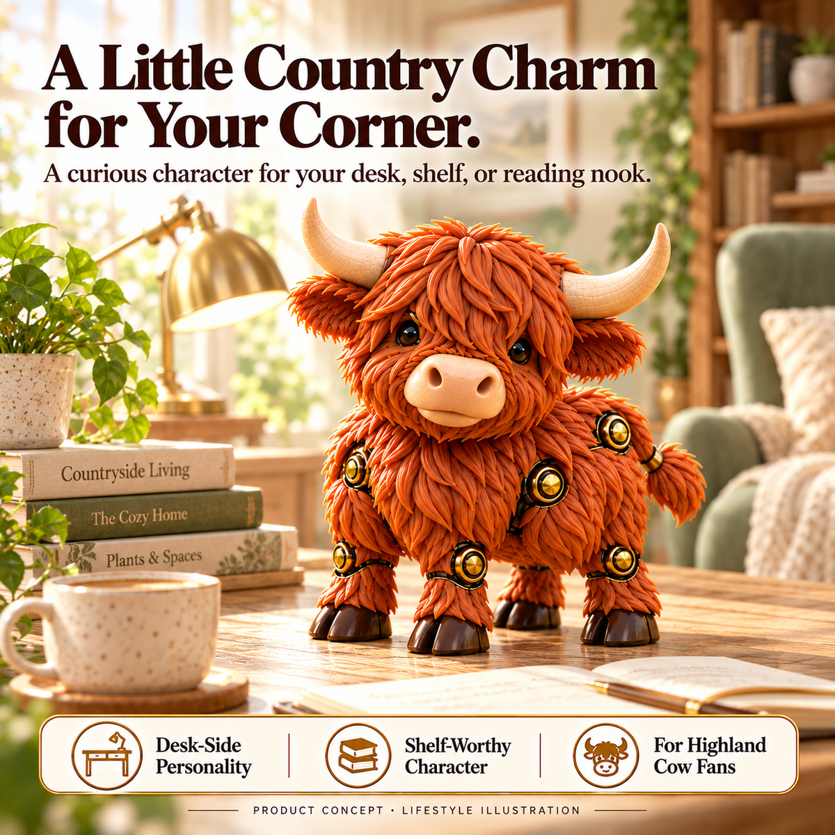 2-in-1 Transforming Highland Cow Egg – A Little Egg, a Charming Highland Surprise