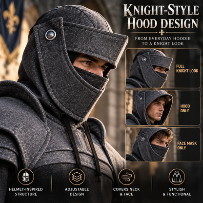 ⚔️ Become the Knight™ – Armor-Inspired Hoodie for Everyday Style