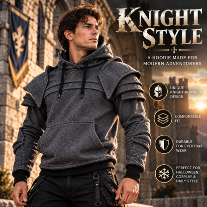 ⚔️ Become the Knight™ – Armor-Inspired Hoodie for Everyday Style