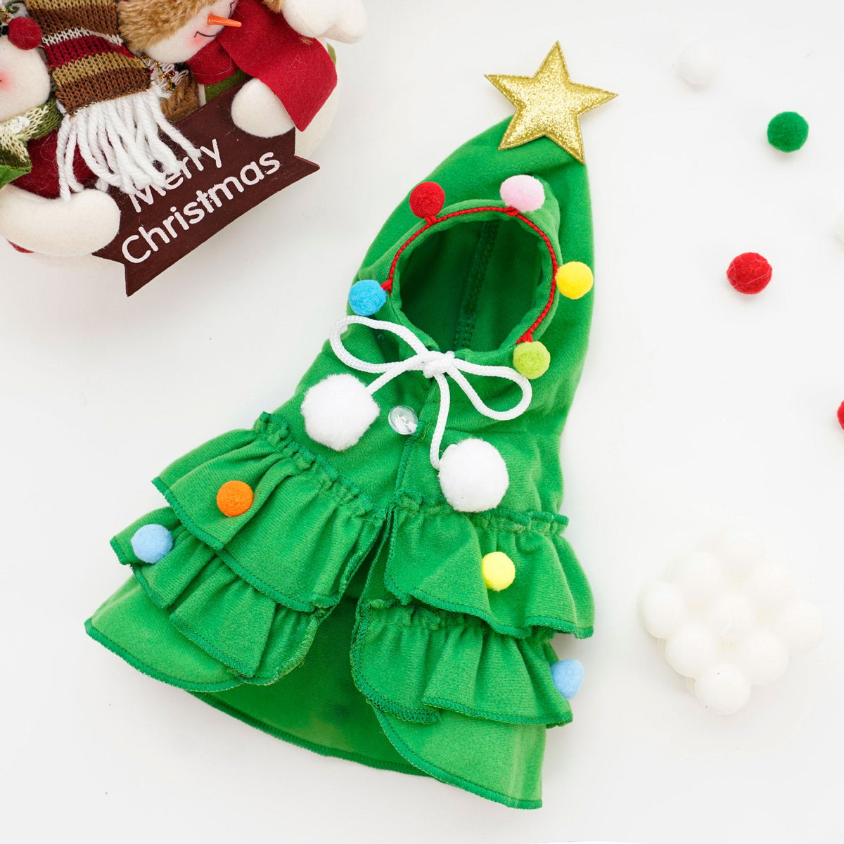 🎄🐶 Christmas Pet Cape – Cute & Cozy Holiday Outfit for Dogs & Cats 🎁