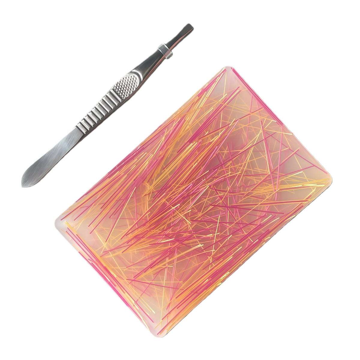 🏆 Last Day Special Price $19.99! 🔥Buy 2 Get 1 Free🎁Rectangular Skin Picking Fidget Toy with Tweezers
