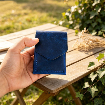 Handmade Genuine Leather Magnetic Wallet – Slim Card & Cash Holder for Men