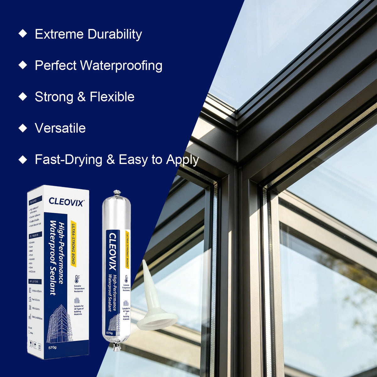 🔥🔥50% Off: Professional-Grade Waterproof Silicone Sealant for Roofs and Leak Repairs