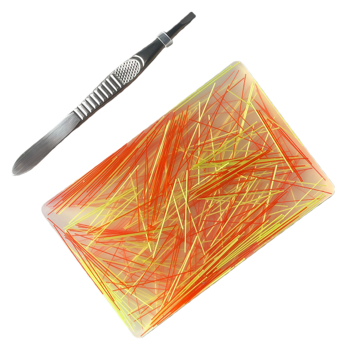 🏆 Last Day Special Price $19.99! 🔥Buy 2 Get 1 Free🎁Rectangular Skin Picking Fidget Toy with Tweezers