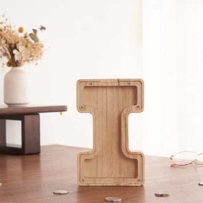 💛 Wooden Letter Piggy Bank – A Special Place for Their First Savings