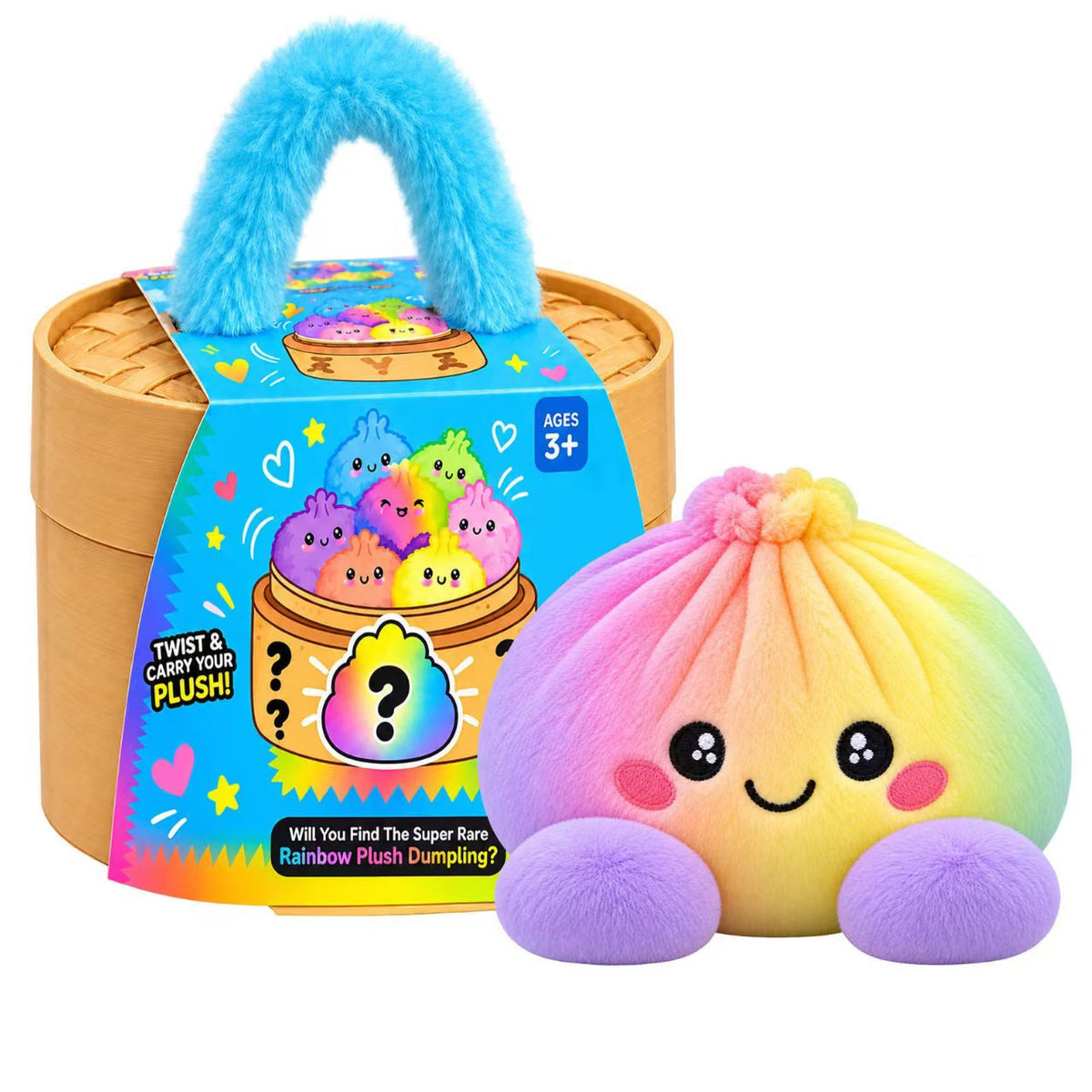 🥟 Cute Dumpling Plush Surprise 🎁 | Super Soft & Huggable with Adorable Steamer Basket 💕