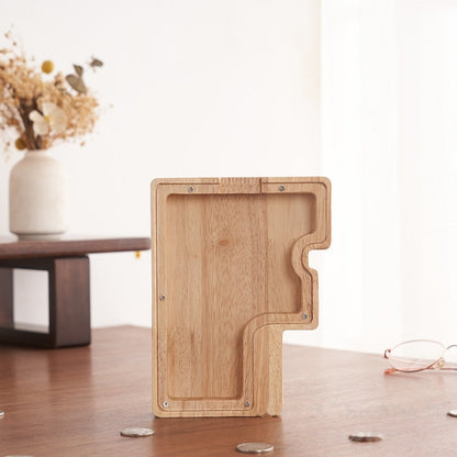 💛 Wooden Letter Piggy Bank – A Special Place for Their First Savings