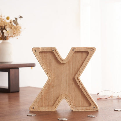 💛 Wooden Letter Piggy Bank – A Special Place for Their First Savings