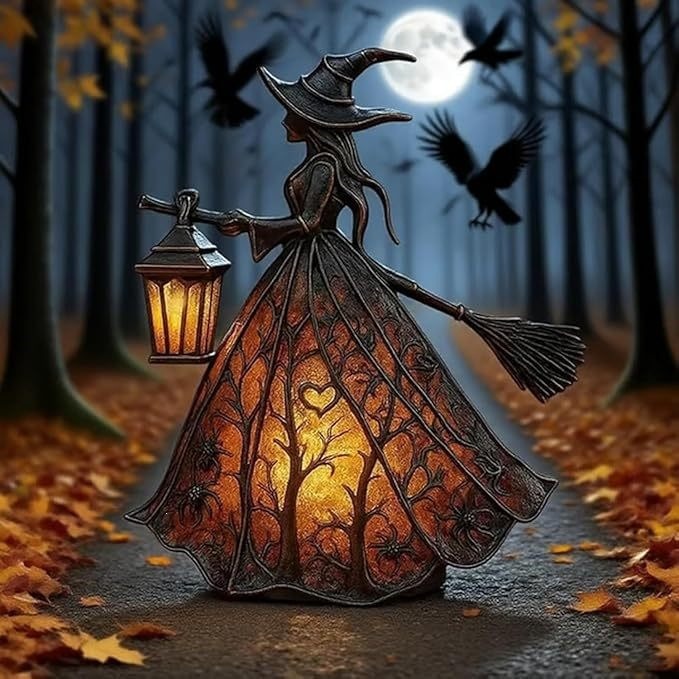 ✨Last Day 49% OFF✨Halloween Witch Lamp Tabletop Decoration