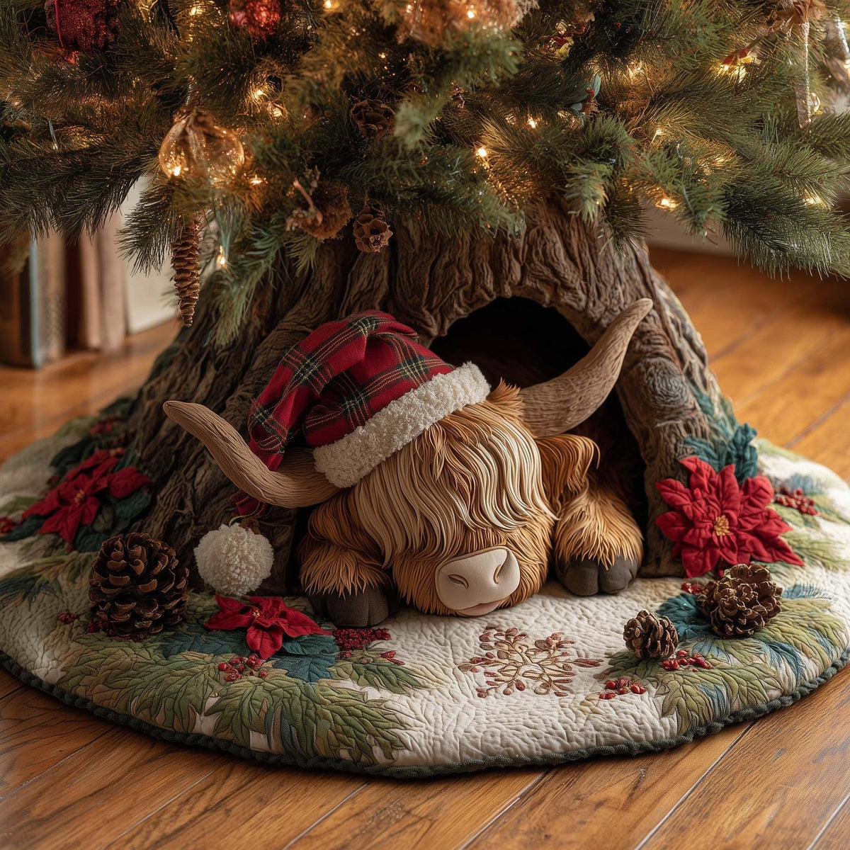 🎄 Christmas Special –🎅3D Optical Illusion Christmas Tree Skirt