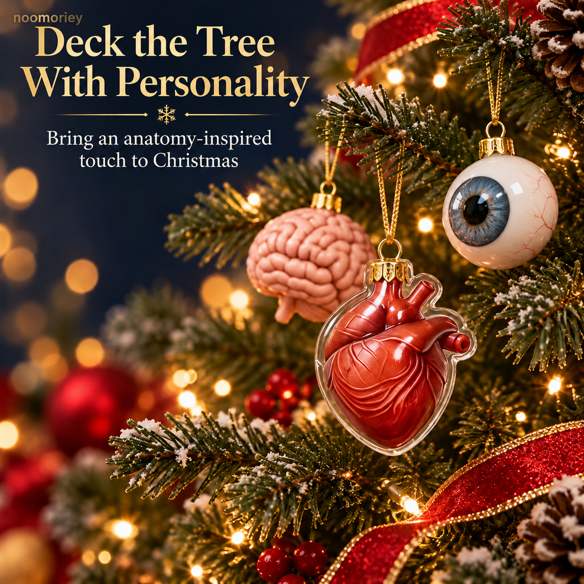 🎄 Anatomy Christmas Advent Calendar – Unique Organ-Shaped Ornaments & Holiday Surprises for Nurses, Medical Students & Science Lovers 🎁