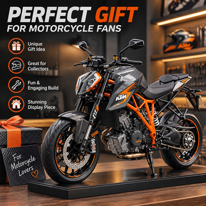 🏍️ 1:6 Scale Motorcycle Model Kit – Build-Your-Own Bike with Fuel-Powered Engine