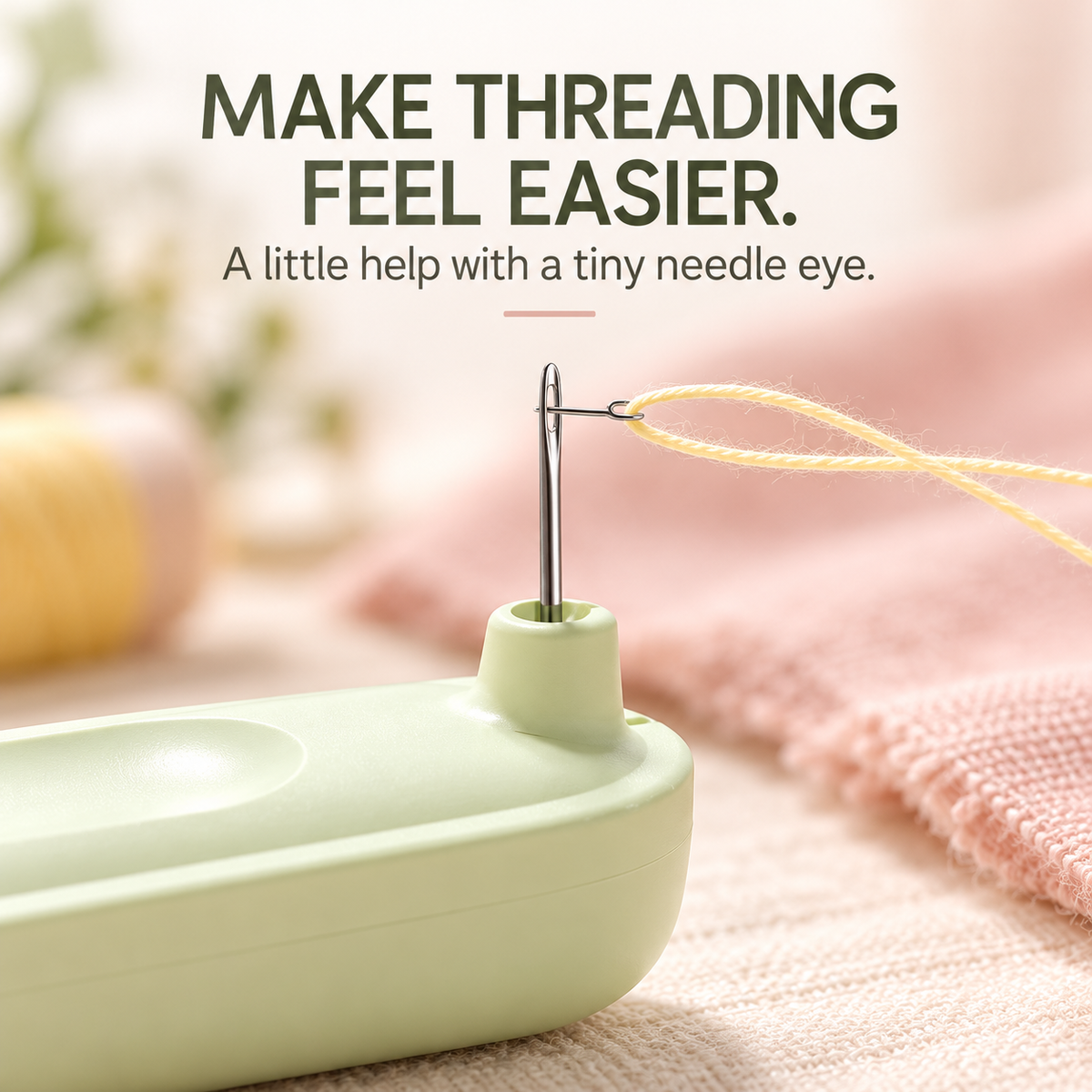 🧵 2-in-1 Needle Threader & Seam Ripper – Less Fuss, More Stitching