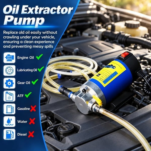 🔧 100W Portable Oil Transfer Pump – 12V / 24V Engine Oil Extractor
