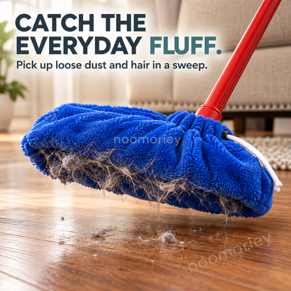 2 PCS Reusable Microfiber Mop Head Cover, Dust & Spill Cleaning Pad