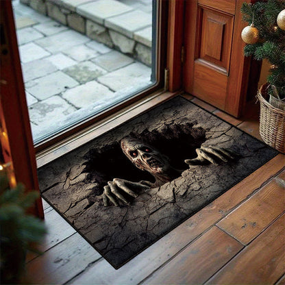🏠3D Halloween Optical Illusion Door Mat – Spooky Non-Slip Entryway Rug