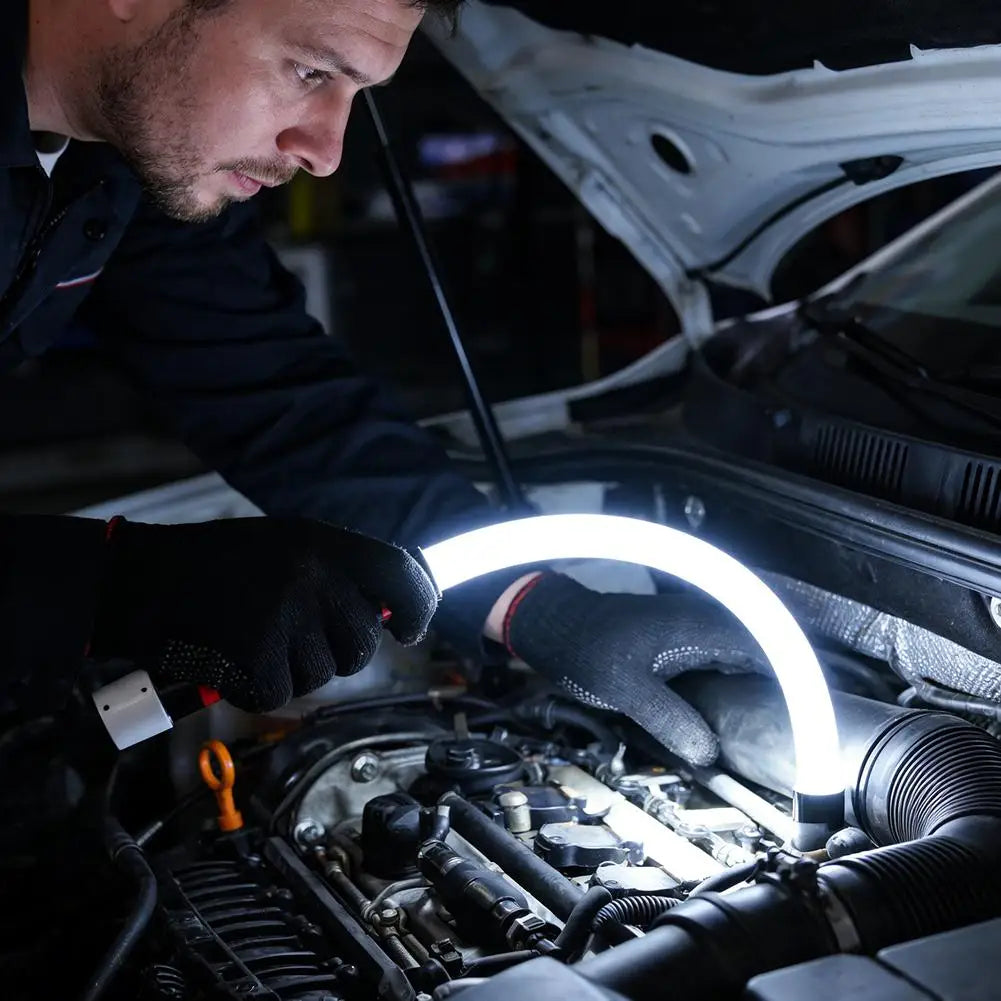 Flexible LED Inspection Light – Bendable Rechargeable Work Light for Tight Spaces