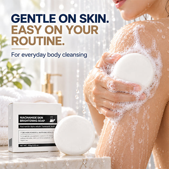 Niacinamide Brightening Soap Bar – Gentle Body Cleanser for Smooth, Radiant Skin