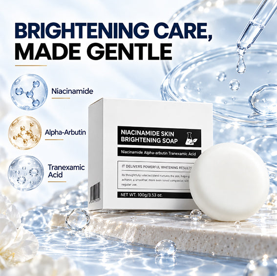 Niacinamide Brightening Soap Bar – Gentle Body Cleanser for Smooth, Radiant Skin