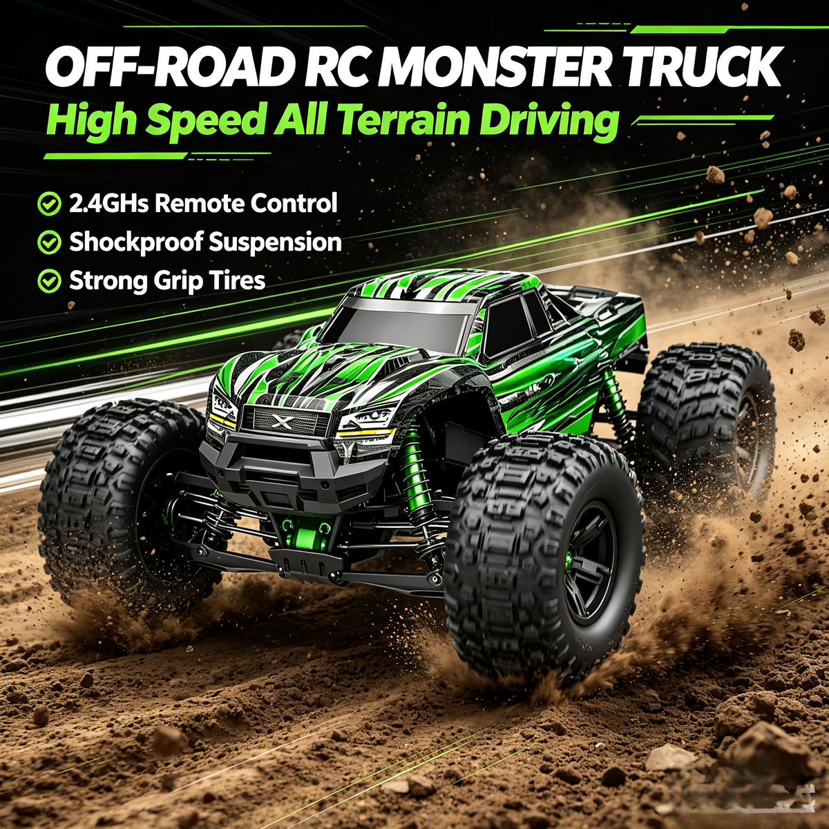 🔥 2026 U-Max Ultimate 8S Monster Truck – 4WD Brushless Power