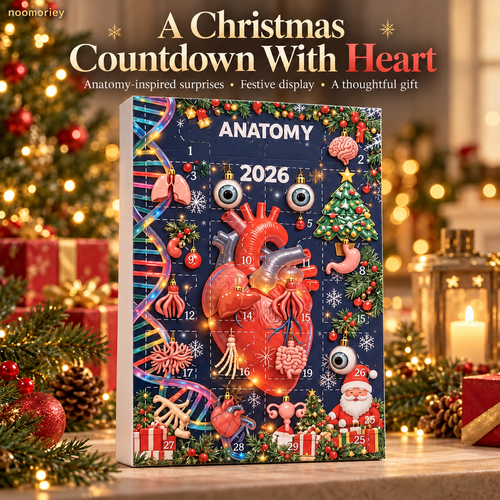 🎄 Anatomy Christmas Advent Calendar – Unique Organ-Shaped Ornaments & Holiday Surprises for Nurses, Medical Students & Science Lovers