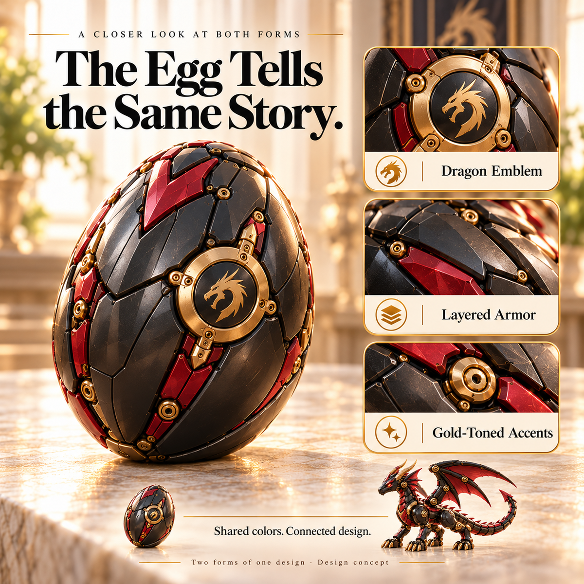🔥 49% OFF 🐉 Mechanical Dragon Egg – Transform Into a Fierce Winged Dragon! ✨