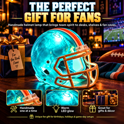 Handcrafted Football Helmet LED Lamp – 32 Team Styles