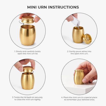 🕊️ “I’m Always With You” Personalized Mini Urn – Memorial Keepsake in Loving Memory of Mom or Dad 🤍