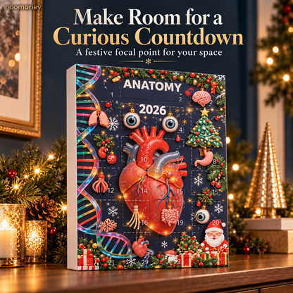 🎄 Anatomy Christmas Advent Calendar – Unique Organ-Shaped Ornaments & Holiday Surprises for Nurses, Medical Students & Science Lovers