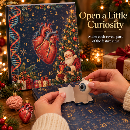 🎄 Anatomy Christmas Advent Calendar – Unique Organ-Shaped Ornaments & Holiday Surprises for Nurses, Medical Students & Science Lovers 🎁