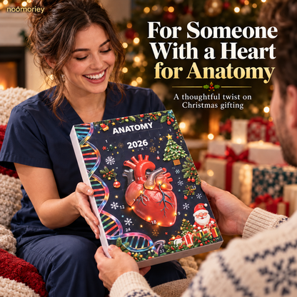 🎄 Anatomy Christmas Advent Calendar – Unique Organ-Shaped Ornaments & Holiday Surprises for Nurses, Medical Students & Science Lovers