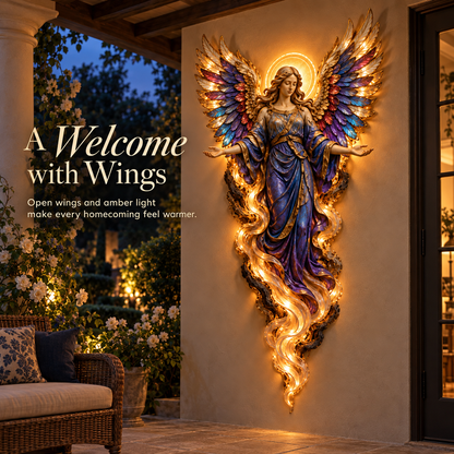 ✝️ ✨ Heavenly Radiance™ Lighted Angel Wall Sculpture