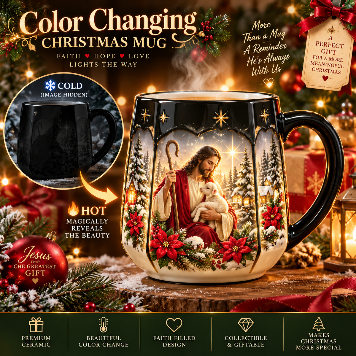 🔥50% OFF✨Christmas Magic Color-Changing Mug – Heat Reveal Holiday Gift